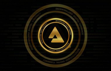 işitsel sanal para birimi görüntüsü. 3d illüstrasyon