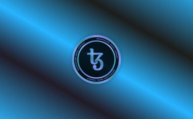 Teos sanal para birimi görüntüleri. 3d illüstrasyon