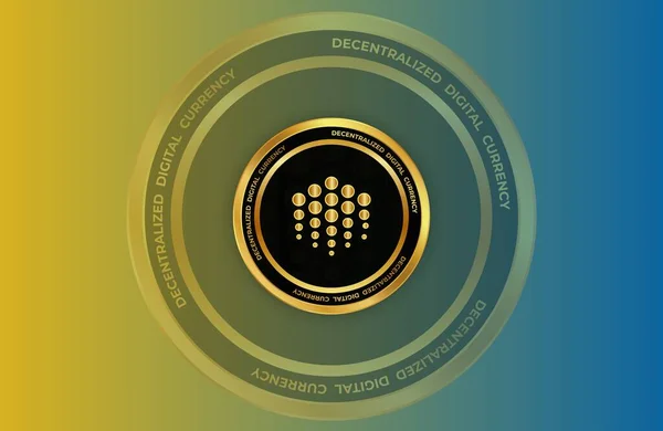 ocean virtual currency logo images. 3d illustration.