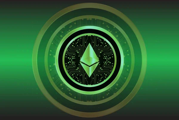 Ethereum Εικονικές Εικόνες Νόμισμα Εικονογραφήσεις — Φωτογραφία Αρχείου