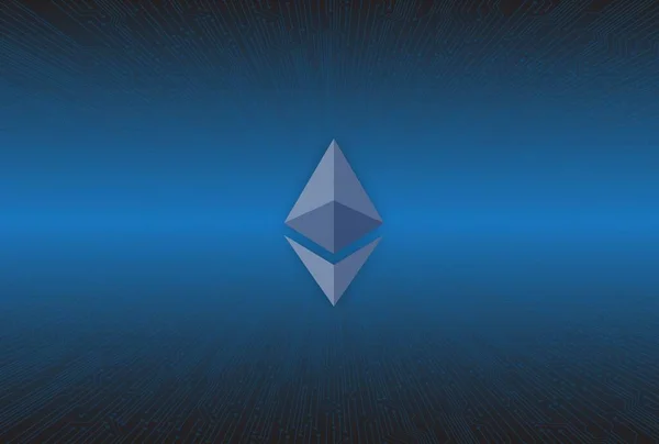 Ethereum Εικονικές Εικόνες Νόμισμα Εικονογραφήσεις — Φωτογραφία Αρχείου