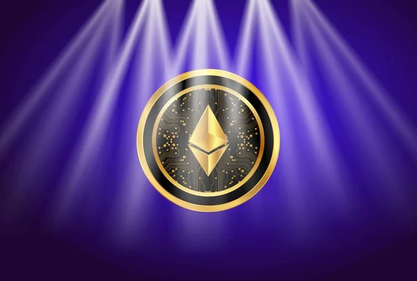 Ethereum Virtuális Valuta Képek Illusztrációk — Stock Fotó