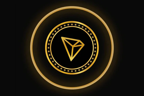 Het Tron Virtual Currency Logo Illustraties — Stockfoto