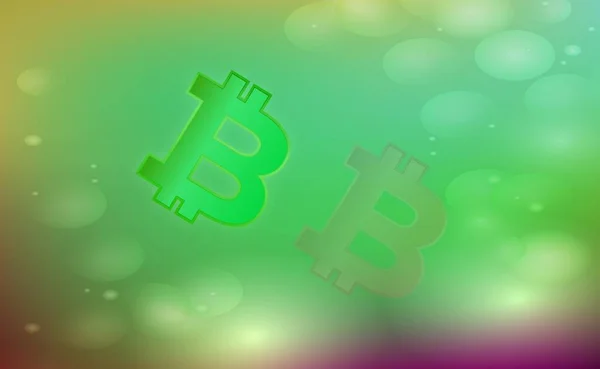 Imagens Logotipo Bitcoin Fundo Digital Ilustrações — Fotografia de Stock