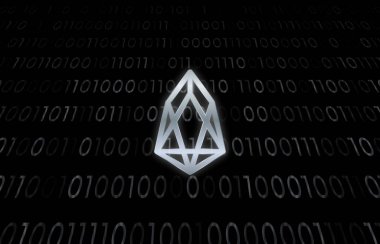 Eos sanal para birimi görüntüleri. 3d illüstrasyon