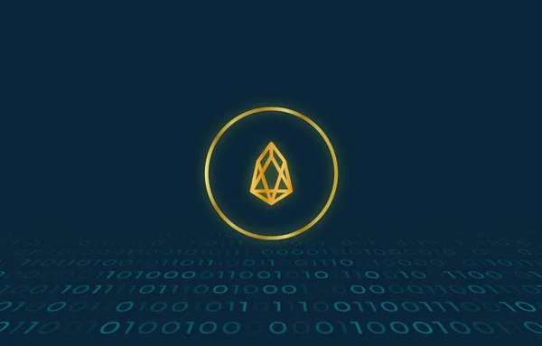 Зображення Віртуальної Валюти Eos Ілюстрації — стокове фото