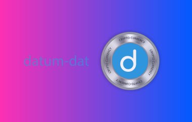 Dijital bir arkaplanda sanal para görüntüsü. 3d illüstrasyon