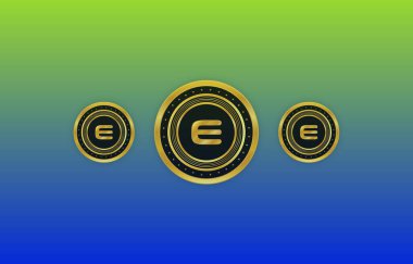 enjin sanal para biriminin dijital arkaplan görüntüsü. 3d illüstrasyon.