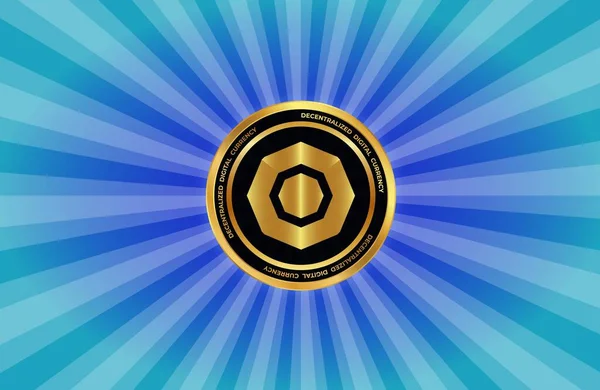 Komodo Virtuele Valuta Logo Afbeeldingen Illustraties — Stockfoto