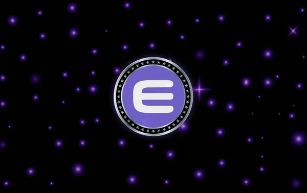 Digital Background Image Enjin Virtual Currency Illustration — ストック写真