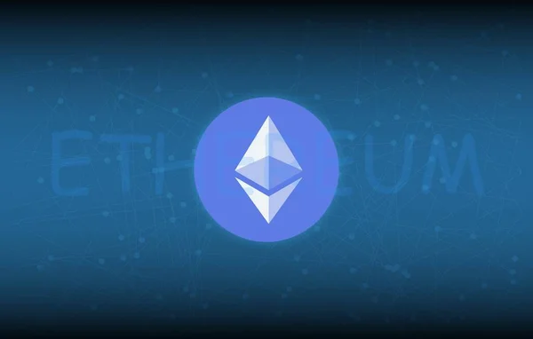 Ethereum Virtuális Valuta Képek Illusztrációk — Stock Fotó