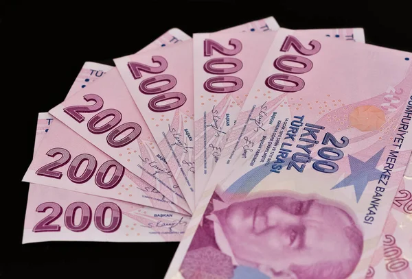 Juli 2022 Izmir Türkei Fotos Der Türkischen Lira Redaktionsfoto — Stockfoto