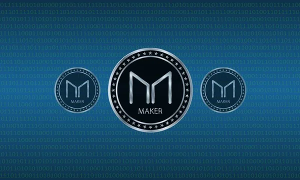 Maker Virtual Currency Images Drawings — Stock Photo, Image