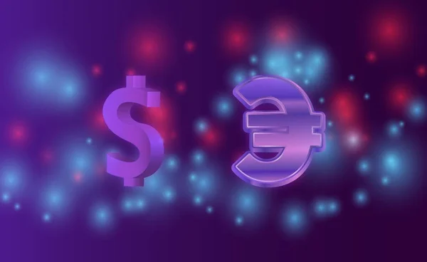 Logo Van Valuta Het Logo Van Dollar Euro Illustraties — Stockfoto