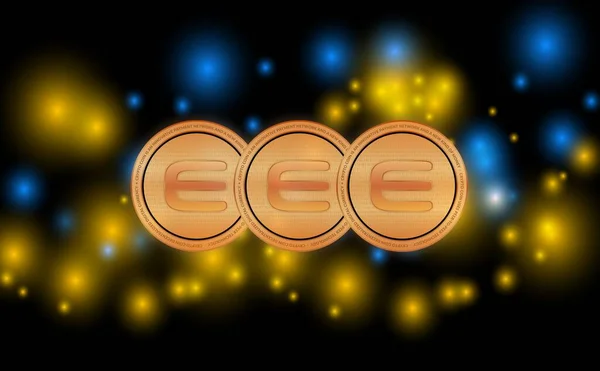 Digital Background Image Enjin Virtual Currency Illustration — ストック写真