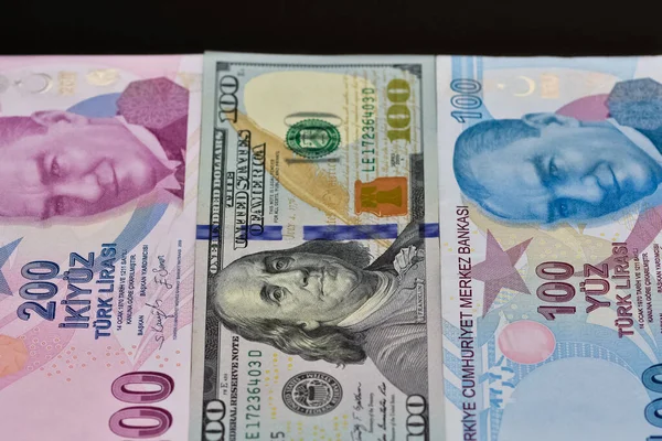 Juli 2022 Izmir Kalkoen Turkse Lire Dollarfoto Doel Foto — Stockfoto