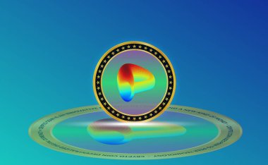 Dao sanal para biriminin görüntüleri. 3d illüstrasyon