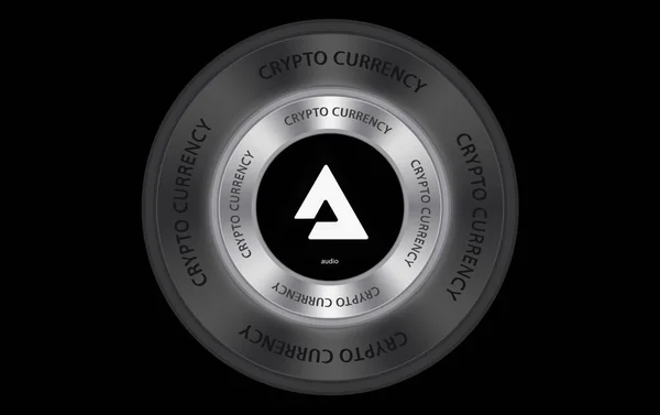 Audius Virtual Currency Image Illustrations — Stok fotoğraf