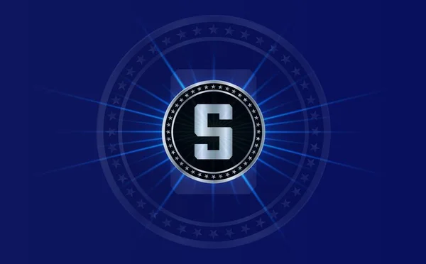 Sandbox Virtueel Valuta Logo Abstracte Achtergrond Illustraties — Stockfoto