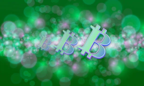 Imagens Logotipo Bitcoin Fundo Digital Ilustrações — Fotografia de Stock