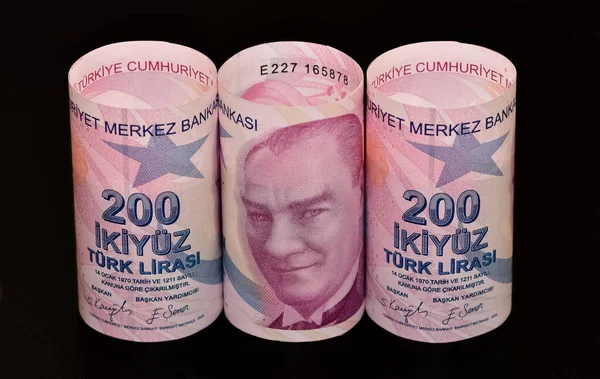 Різні Банкноти Turkish Lira Photos — стокове фото