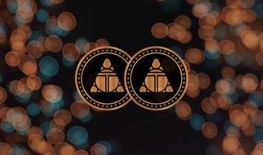 TLM sanal para biriminin görüntüleri. 3d illüstrasyon