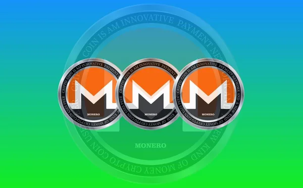 Monero Virtuele Valuta Beelden Illustraties — Stockfoto