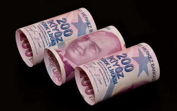 Munten Van Verschillende Landen Turkse Lira Foto — Stockfoto