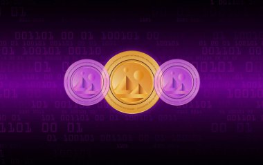 Yerel ve kripto para birimi günlüğü. 3d illüstrasyon.