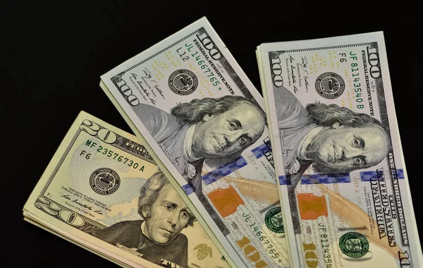 çeşitli ülke banknotları. dolar fotoğrafları..