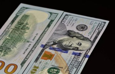 çeşitli ülke banknotları. dolar fotoğrafları..