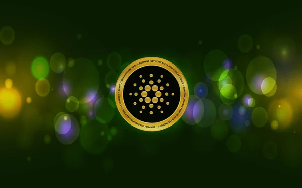 Cardano Ada Coin Cryptocurrency Trading Chart Background Banner Commerce Design — Stockfoto