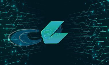 Ceek sanal para birimi görüntüleri. 3d illüstrasyon.