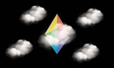 ethereum sanal para birimi görüntüleri. 3d illüstrasyon.