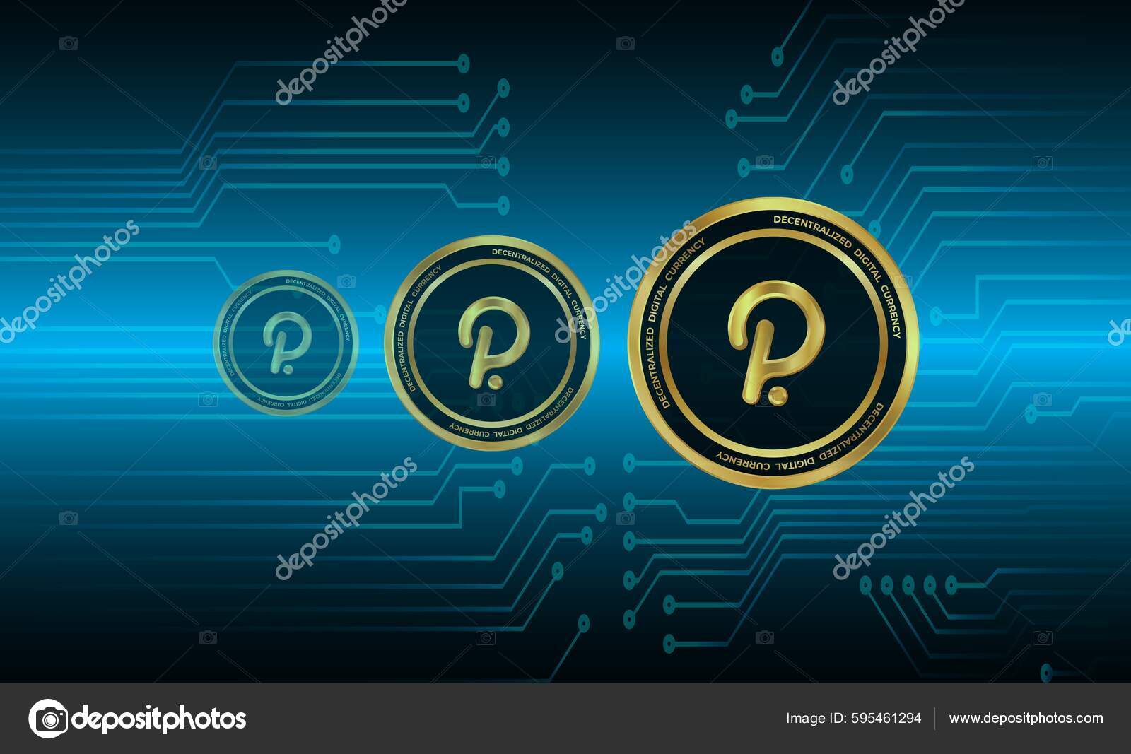 Polkadot coin Stock Photos, Royalty Free Polkadot coin Images |  DepositPhotos