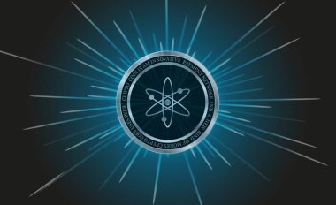 Kozmos sanal para birimi görüntüleri. 3d illüstrasyon.