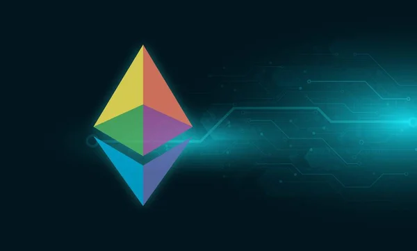 Ethereum Virtual Currency Images Ilustrace — Stock fotografie