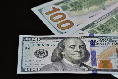 çeşitli ülke banknotları. dolar fotoğrafları.