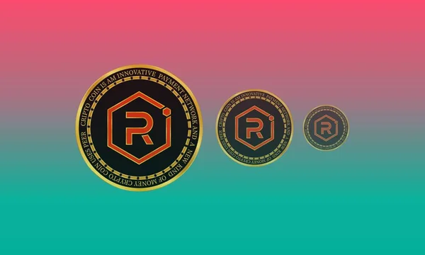 Raydium Ray Virtual Currency Image Digital Background Illustrations — Stok fotoğraf