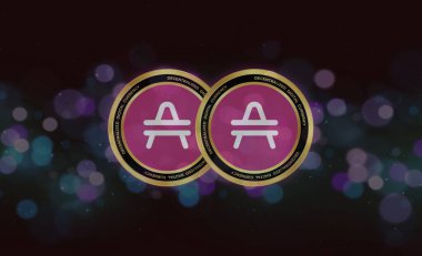 Sanal para birimi görüntüsü. 3d illüstrasyon