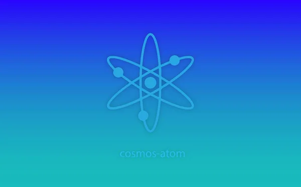 Cosmos Imagens Moeda Virtual Ilustração — Fotografia de Stock