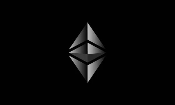 Gambar Mata Uang Virtual Ethereum Ilustrasi — Stok Foto