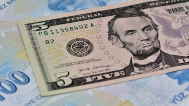 çeşitli ülke banknotları. dolar fotoğrafları..