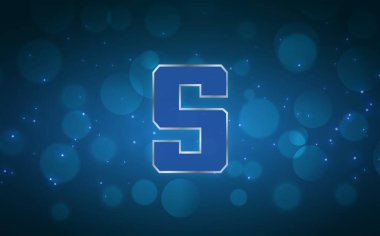 Soyut arkaplanda sanal para birimi logosu var. 3d illüstrasyon.