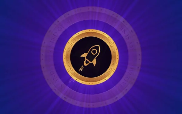 stellar is the virtual currency logo. 3d drawings.