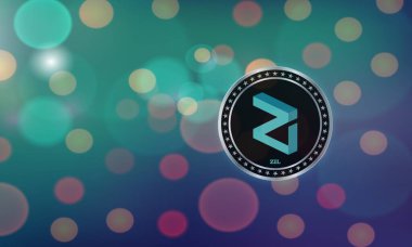 zilliqa-zil virtual currency images. 3d illustrations.