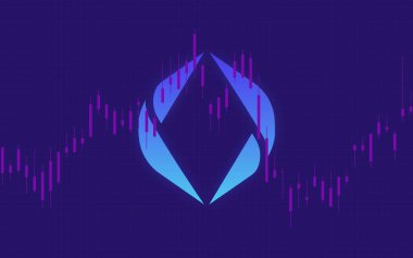 ethereum ad hizmeti sanal para birimi resimleri. 3d illüstrasyon