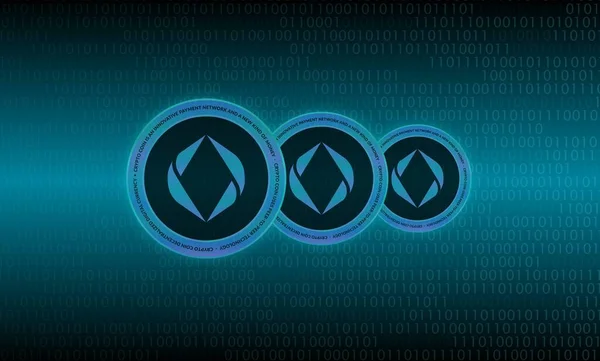 Ethereum Name Service Virtual Currency Images Illustration — Stock Photo, Image