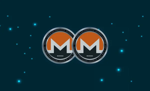 Monero Virtual Currency Images Illustrations — Stock Photo, Image