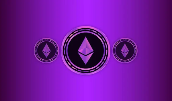 Ethereum Virtuális Valuta Képek Illusztrációk — Stock Fotó